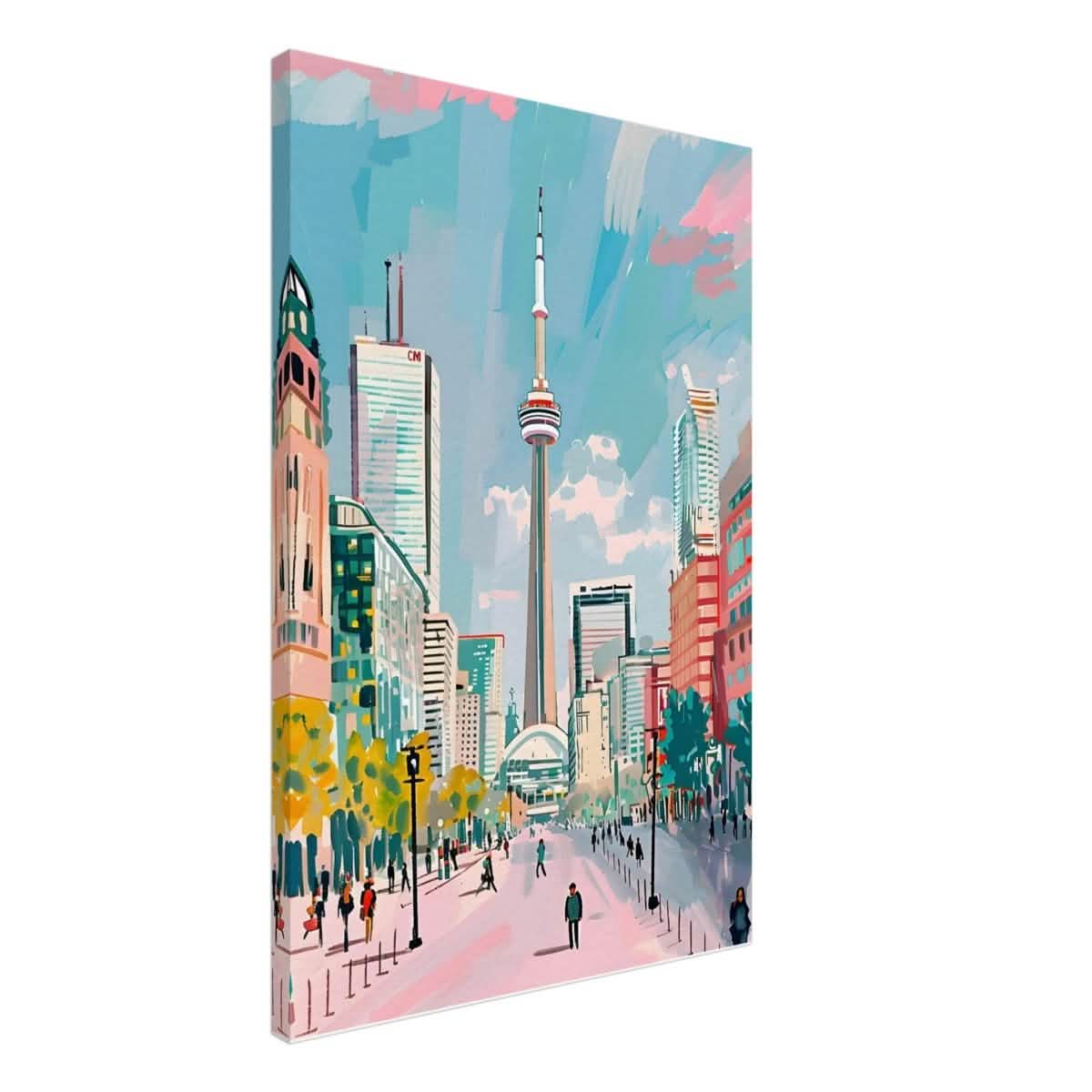 Da Vinci Travel Collection wall art print | Toronto Canada - Canvas - 50x75 cm / 20x30″ - Slim