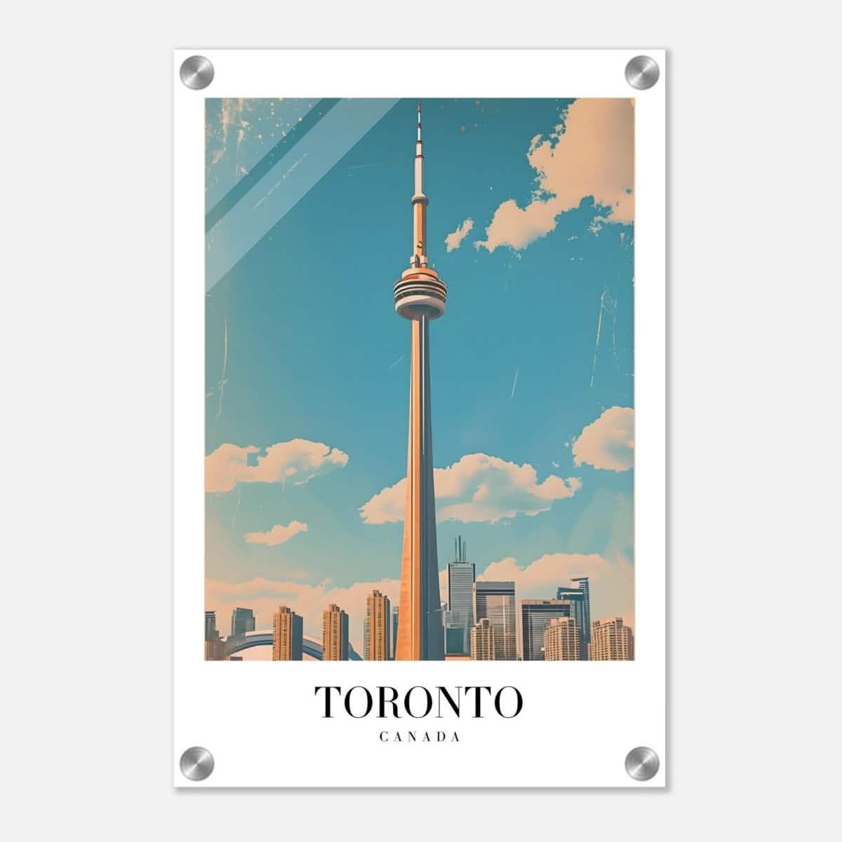 Da Vinci Travel Collection wall art print | Toronto Canada - Acrylic Print - 30x45 cm / 12x18″ -