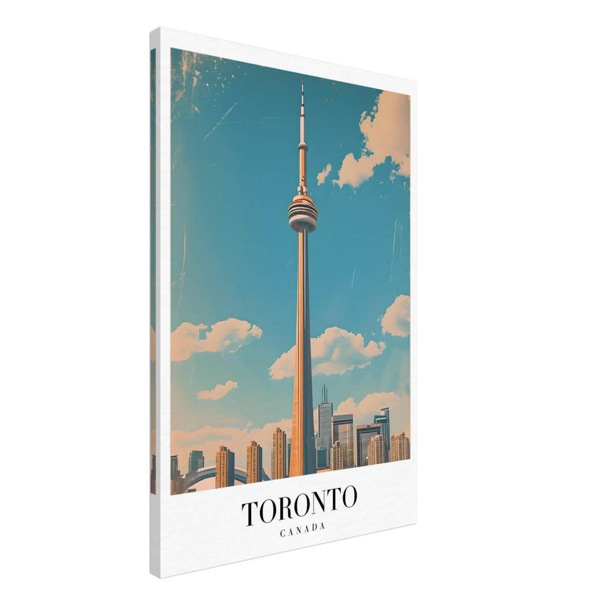 Da Vinci Travel Collection wall art print | Toronto Canada - Canvas - 60x90 cm / 24x36″ - Thick