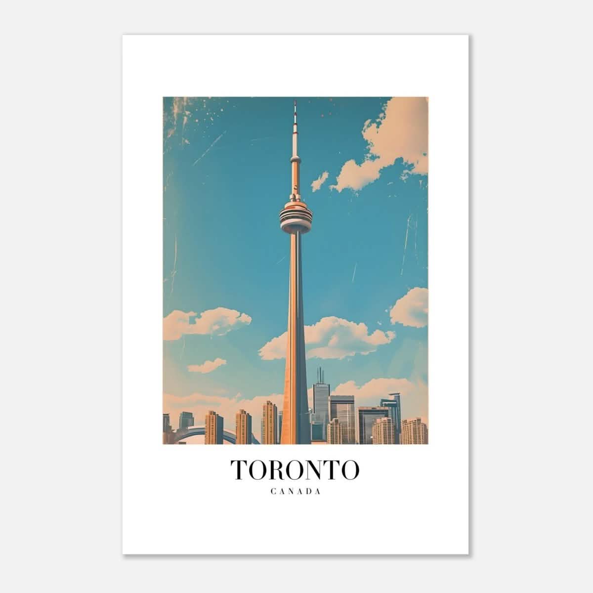 Da Vinci Travel Collection wall art print | Toronto Canada - Aluminum Print - 60x90 cm / 24x36″ -