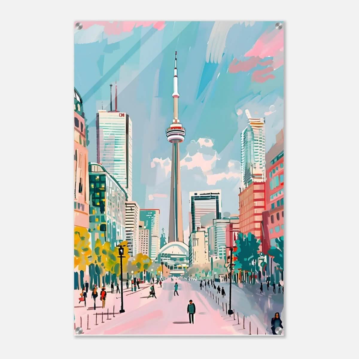 Da Vinci Travel Collection wall art print | Toronto Canada - Acrylic Print - 60x90 cm / 24x36″ -