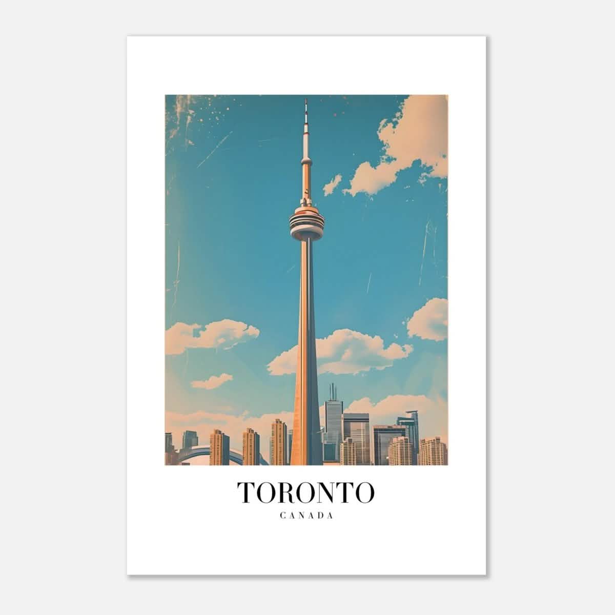 Da Vinci Travel Collection wall art print | Toronto Canada - Aluminum Print - 50x75 cm / 20x30″ -