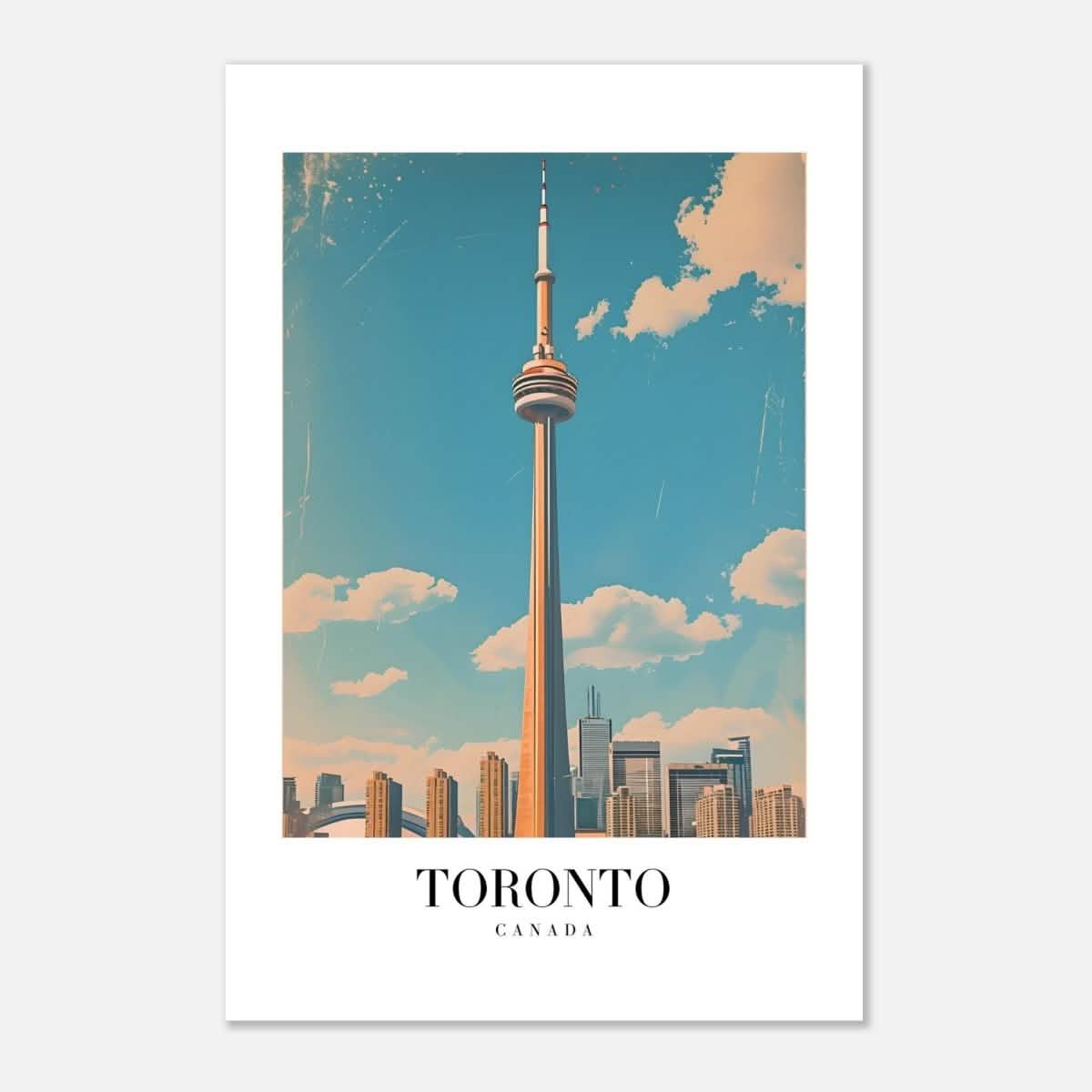 Da Vinci Travel Collection wall art print | Toronto Canada - Aluminum Print - 40x60 cm / 16x24″ -