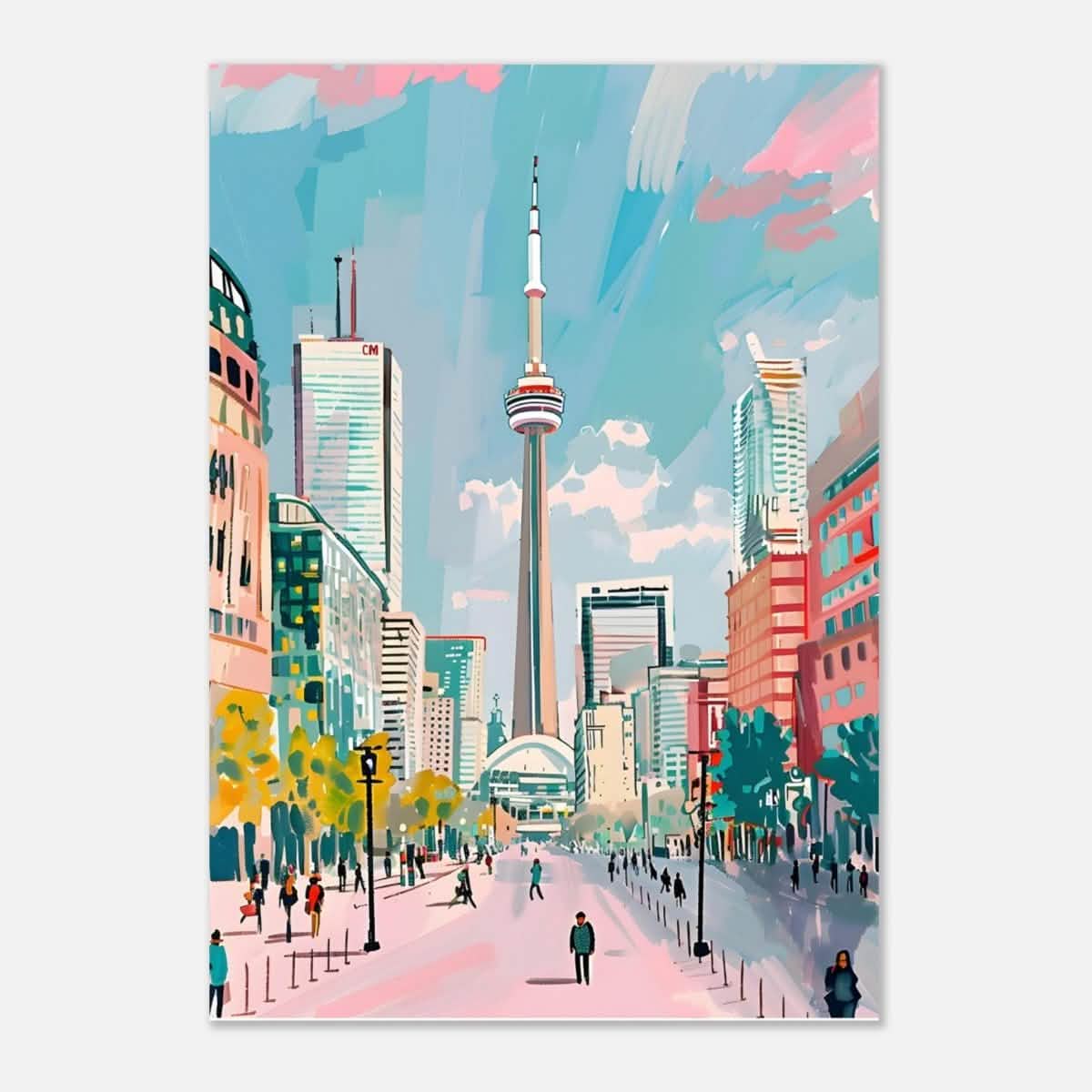 Da Vinci Travel Collection wall art print | Toronto Canada - Aluminum Print - 70x100 cm / 28x40″ -