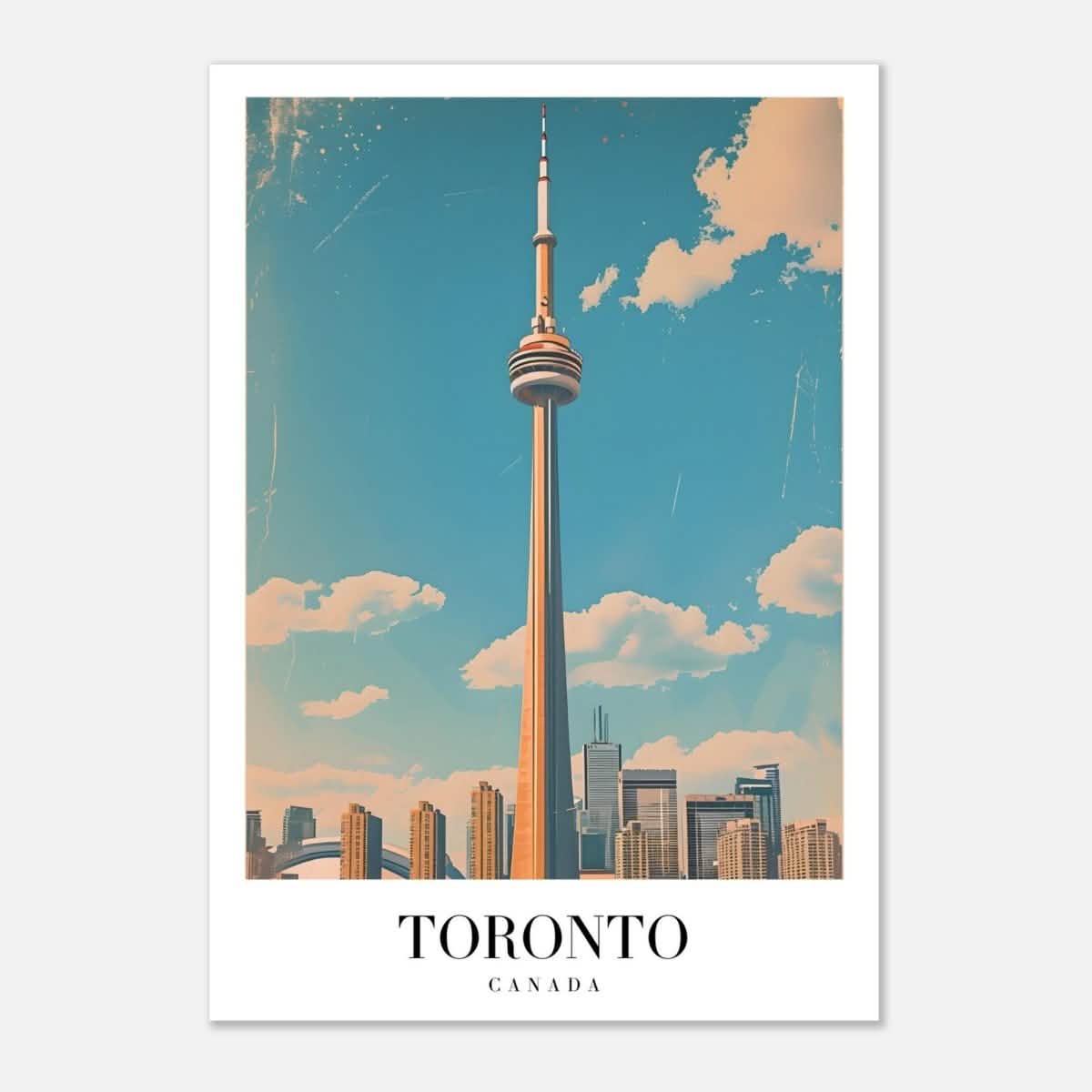 Da Vinci Travel Collection wall art print | Toronto Canada - Aluminum Print - 70x100 cm / 28x40″ -