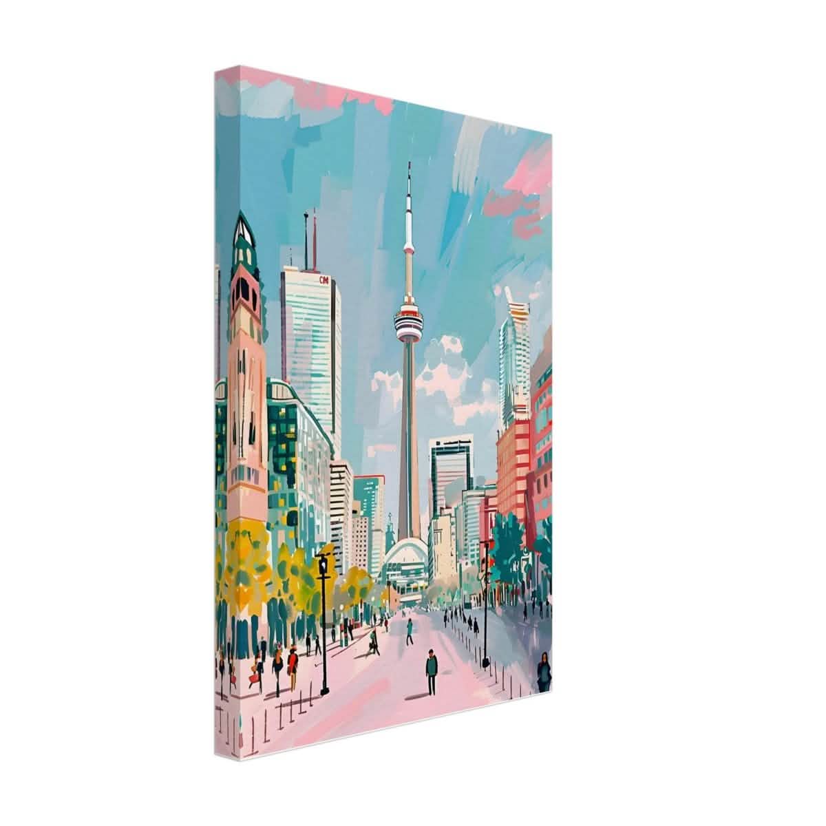 Da Vinci Travel Collection wall art print | Toronto Canada - Canvas - 30x45 cm / 12x18″ - Thick