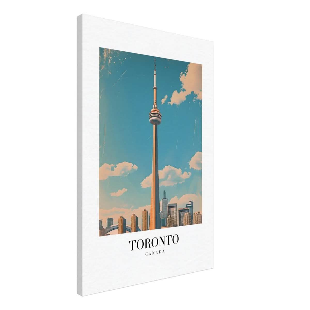 Da Vinci Travel Collection wall art print | Toronto Canada - Canvas - 50x75 cm / 20x30″ - Slim