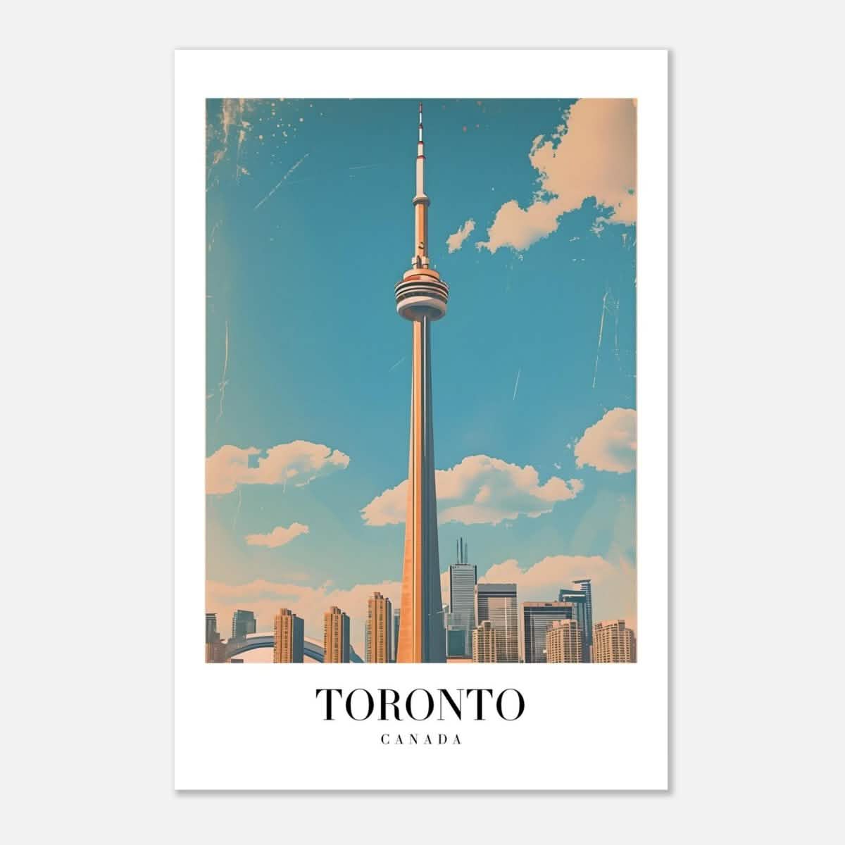 Da Vinci Travel Collection wall art print | Toronto Canada - Aluminum Print - 30x45 cm / 12x18″ -