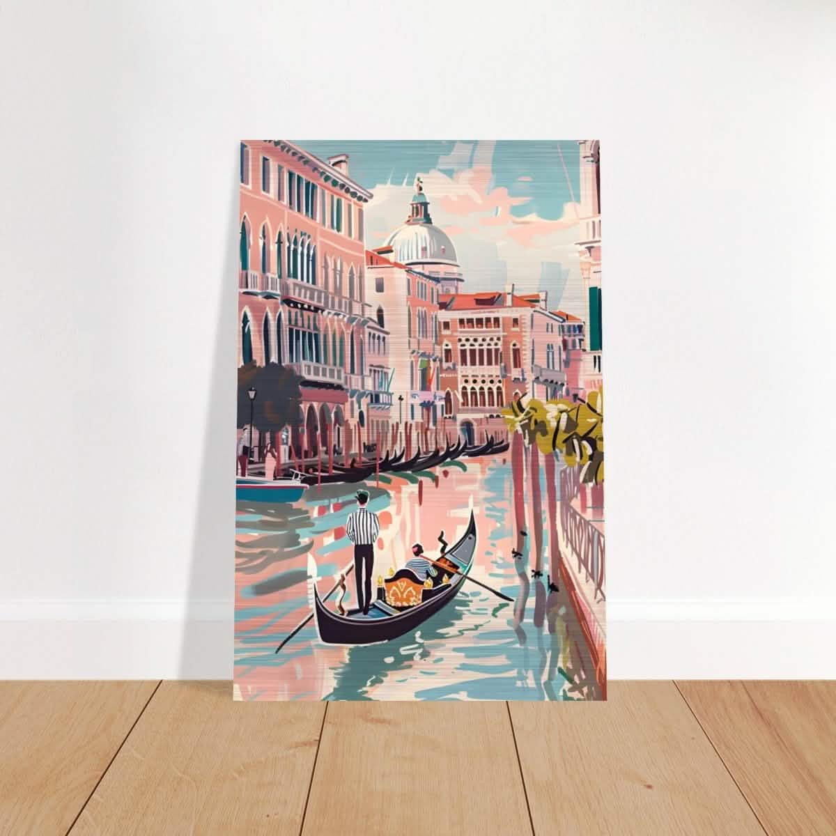 Da Vinci Travel Collection wall art print | Venice Italy - Brushed Aluminum Print - 60x90 cm / 24x36″ -