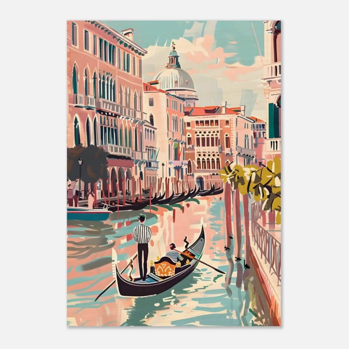 Da Vinci Travel Collection wall art print | Venice Italy - Wood Prints - 70x100 cm / 28x40″ - 20 mm