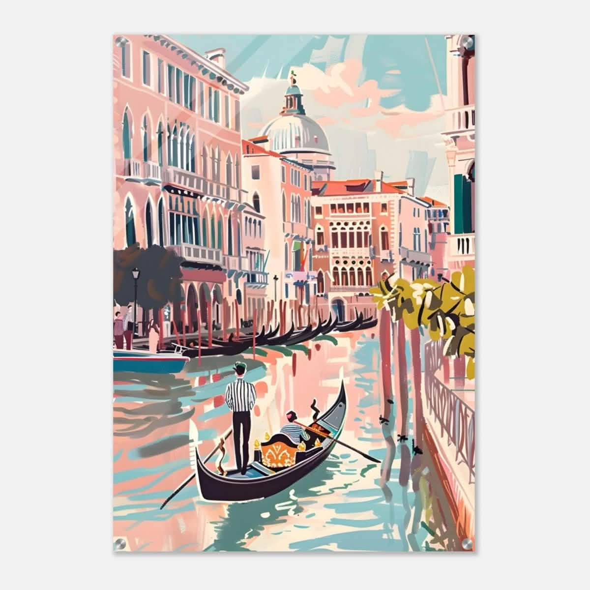 Da Vinci Travel Collection wall art print | Venice Italy - Acrylic Print - 70x100 cm / 28x40″ -
