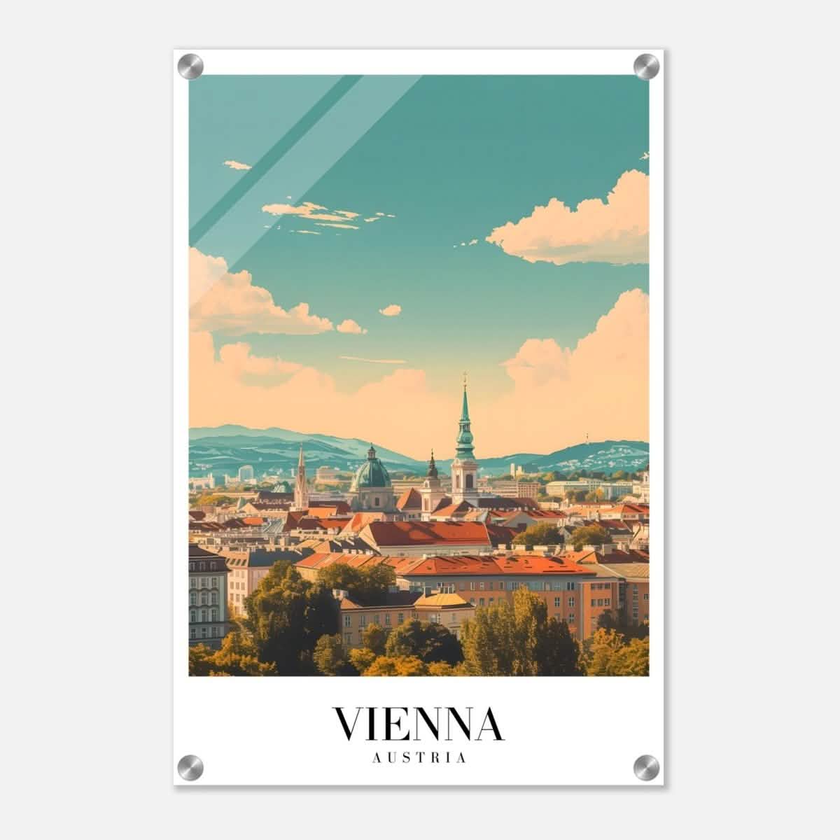 Da Vinci Travel Collection wall art print | Vienna Austria - Acrylic Print - 40x60 cm / 16x24″ -