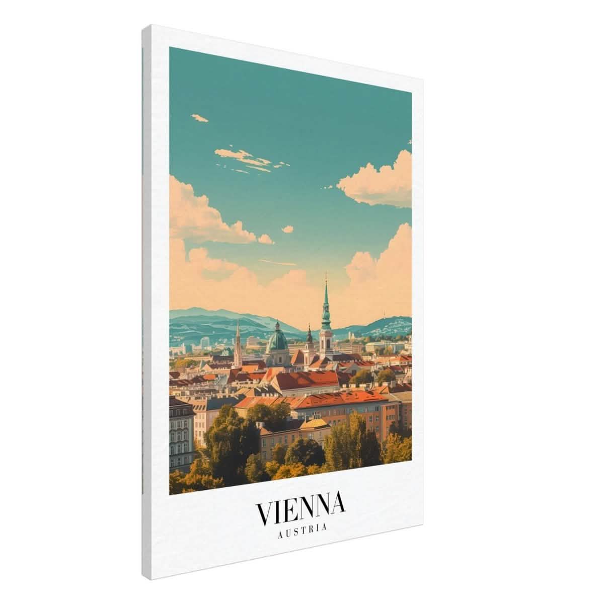 Da Vinci Travel Collection wall art print | Vienna Austria - Canvas - 70x100 cm / 28x40″ - Thick