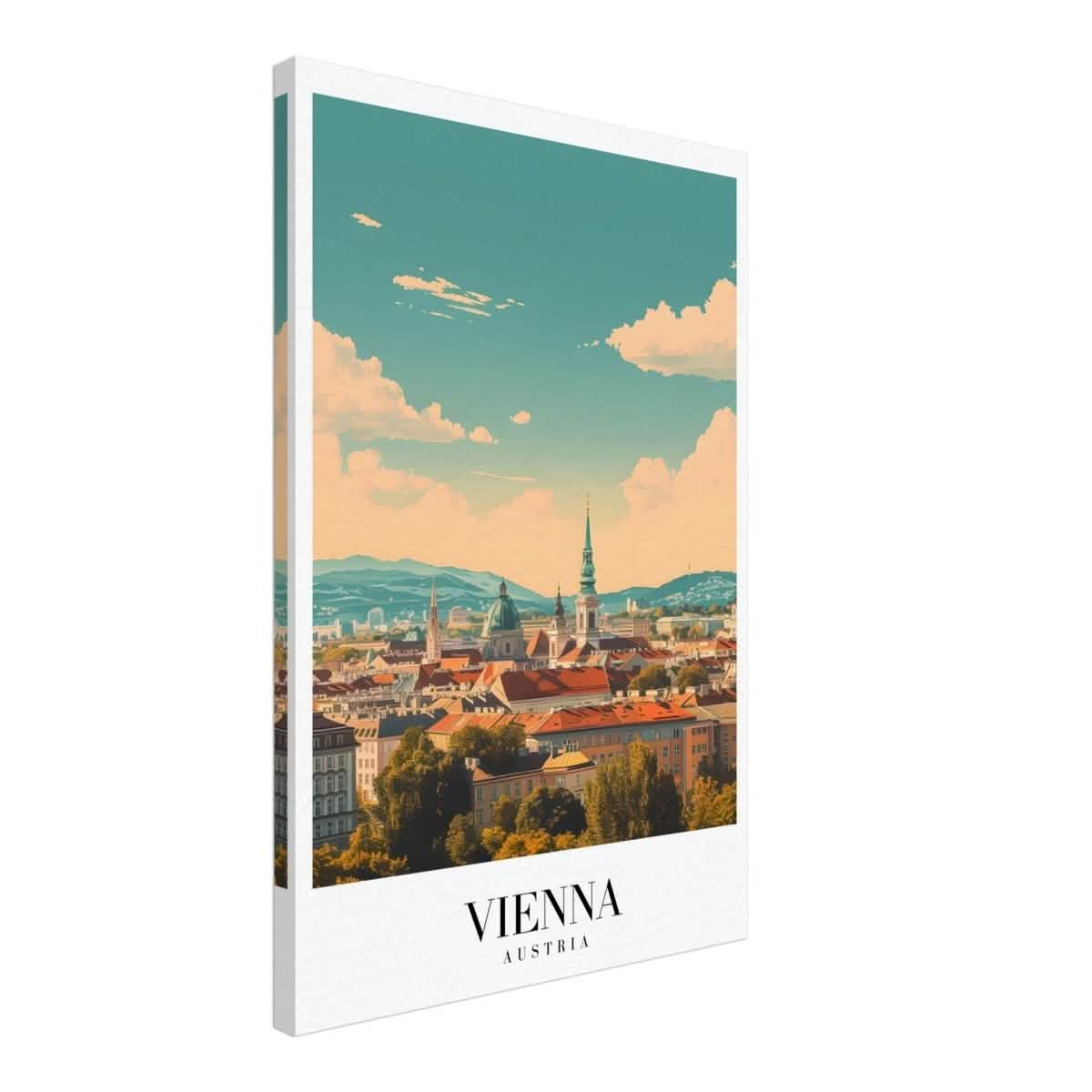 Da Vinci Travel Collection wall art print | Vienna Austria - Canvas - 50x75 cm / 20x30″ - Thick