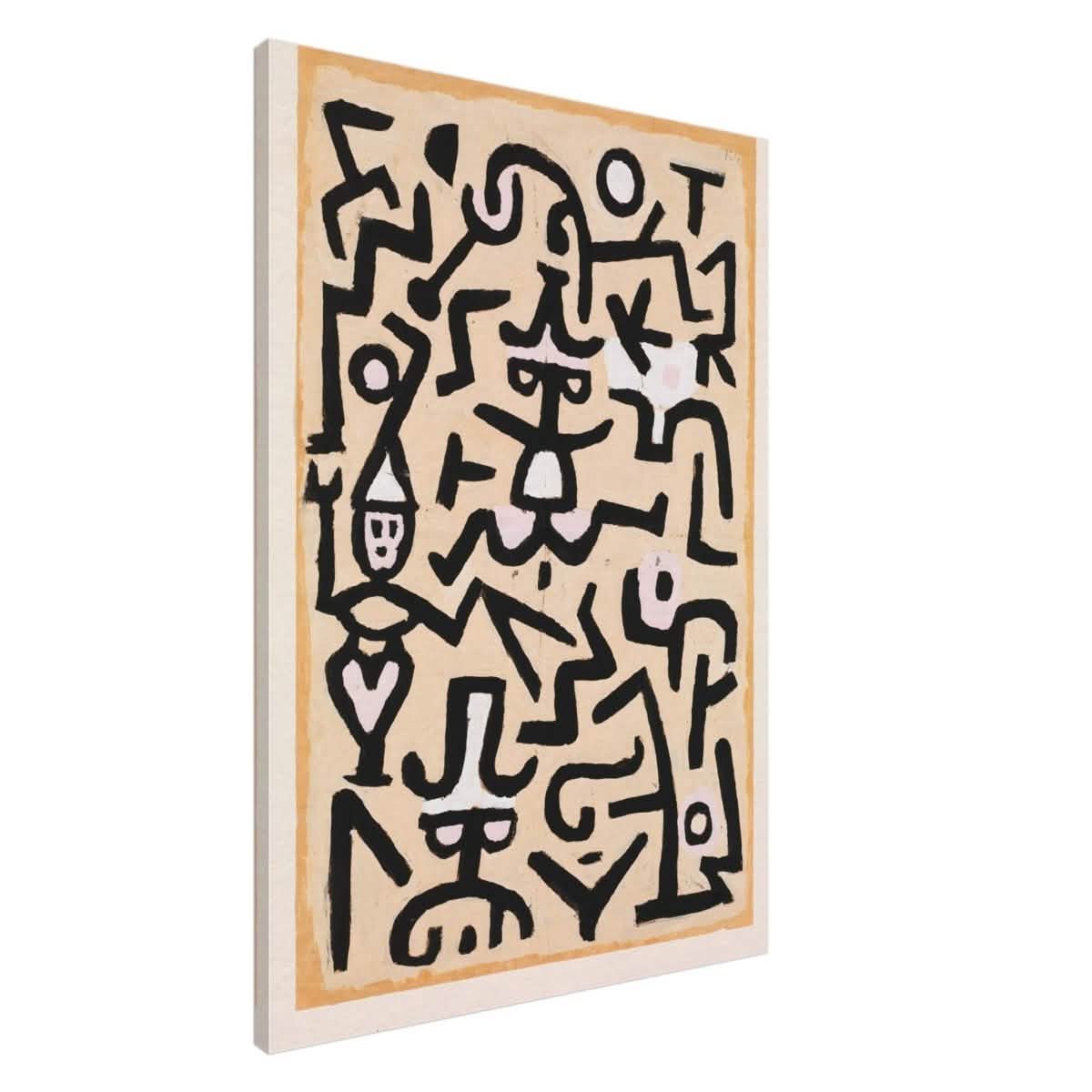 Da Vinci Vintage Art Wall art print | Comedians’ Handbill by Paul Klee (1938) - Acrylic Print - 30x45 cm / 12x18″ -