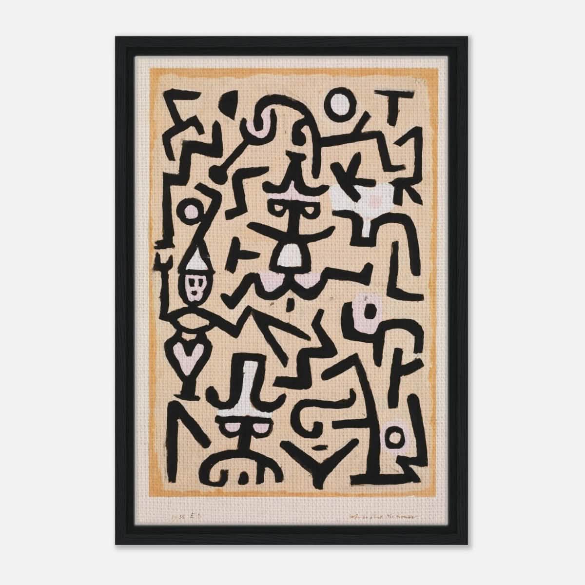 Da Vinci Vintage Art Wall art print | Comedians’ Handbill by Paul Klee (1938) - Acrylic Print - 30x45 cm / 12x18″ -