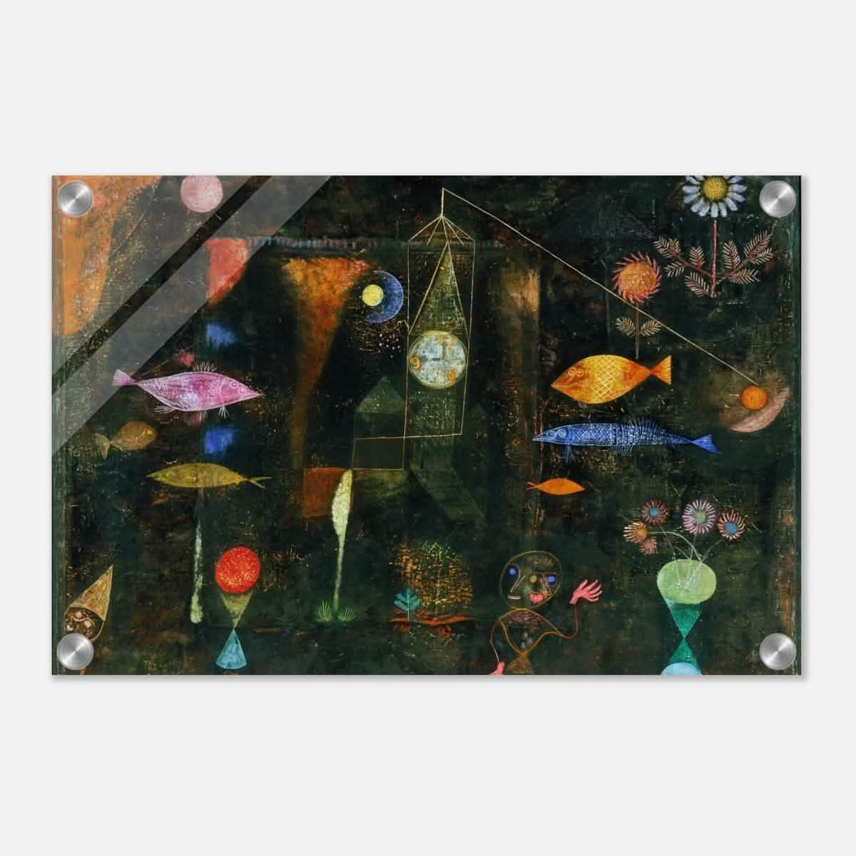Da Vinci Vintage wall art print | Fish Magic by Paul Klee (1925) - Acrylic Print - 30x45 cm / 12x18″ -