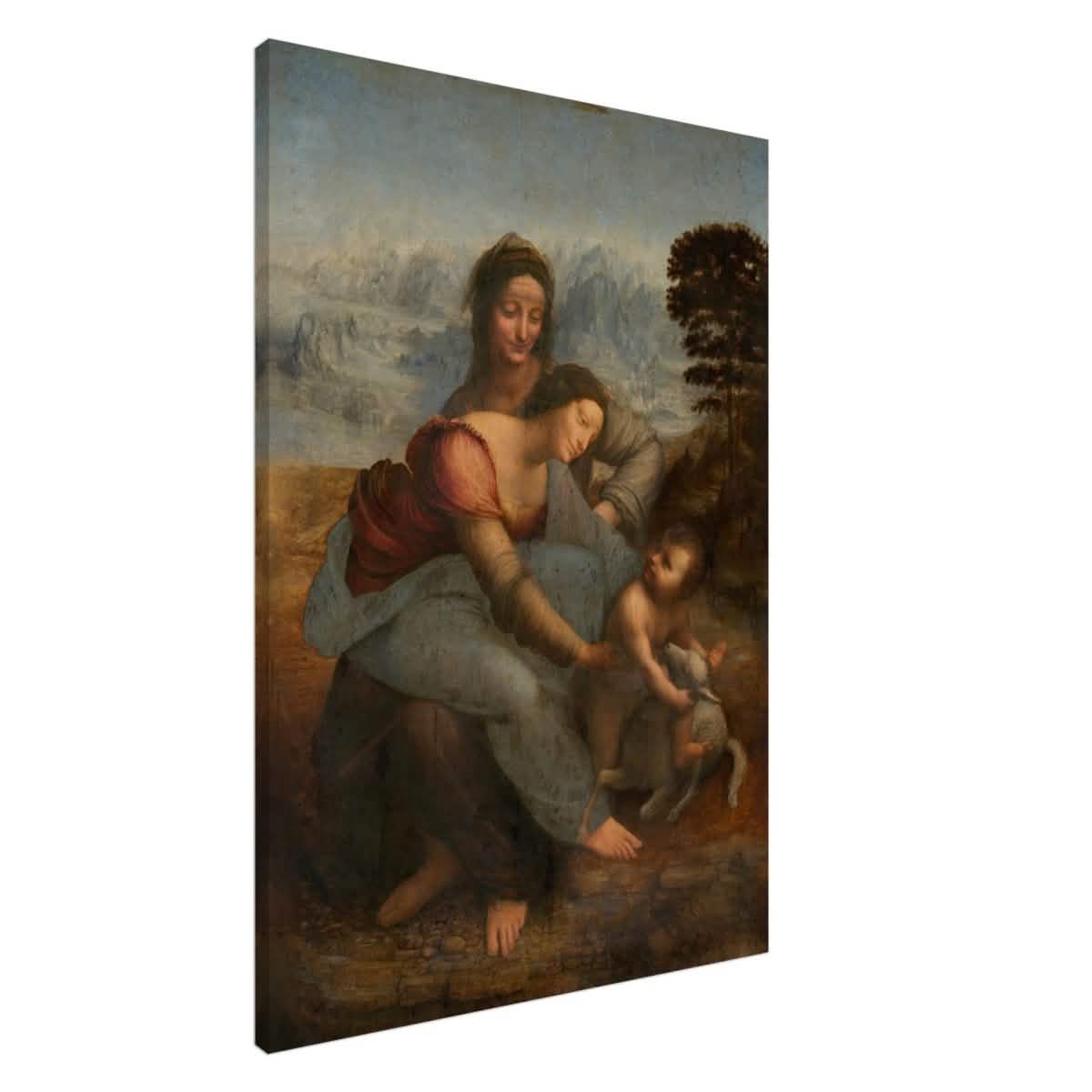 Da Vinci Vintage wall art print | The Virgin and Child with St. Anne by Leonardo da Vinci - Canvas - 70x100 cm / 28x40″ -