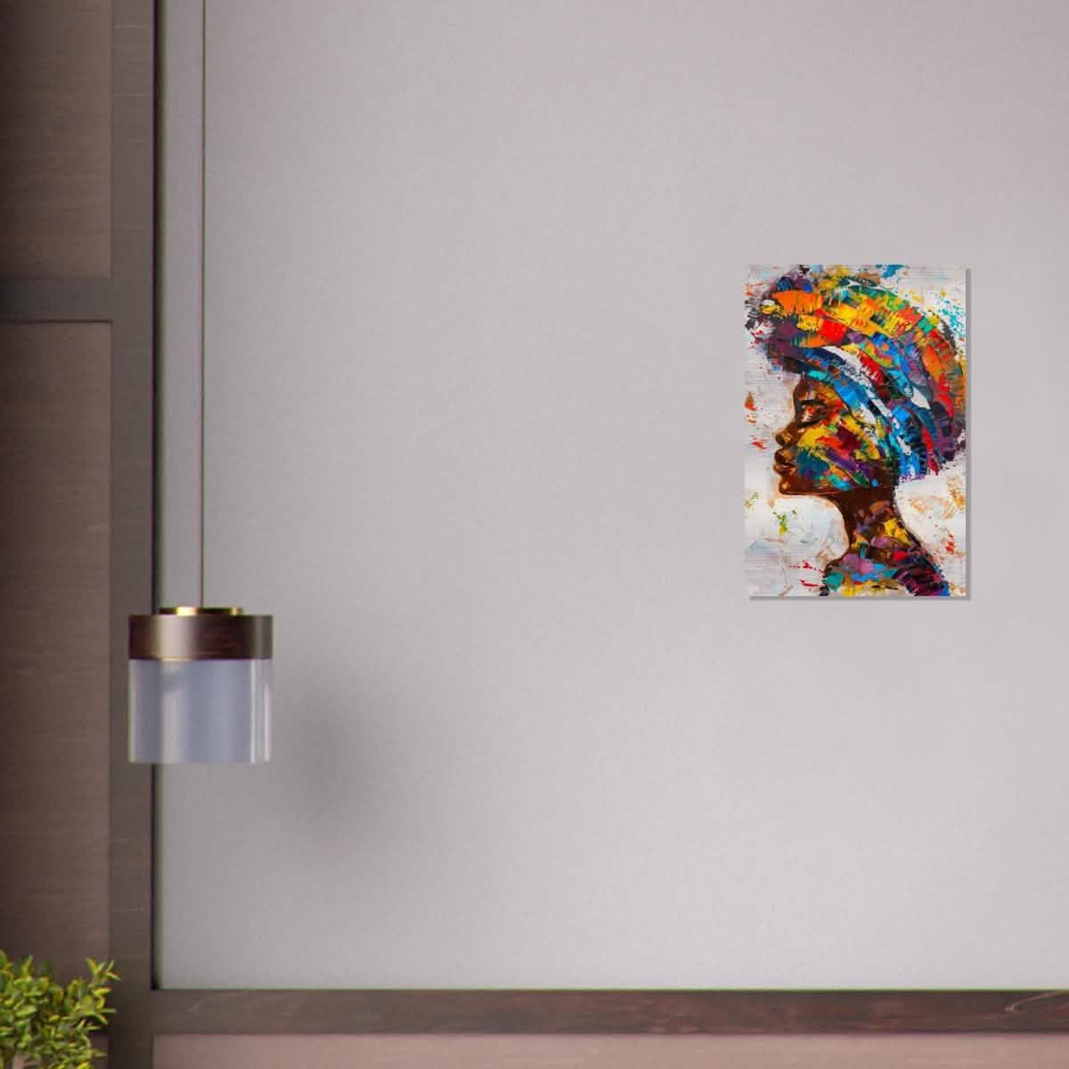 Da Vinci Wall art Print | Eclectic Expressions | African Theme | Contemporary art - Brushed Aluminum Print - 40x60 cm / 16x24″ -