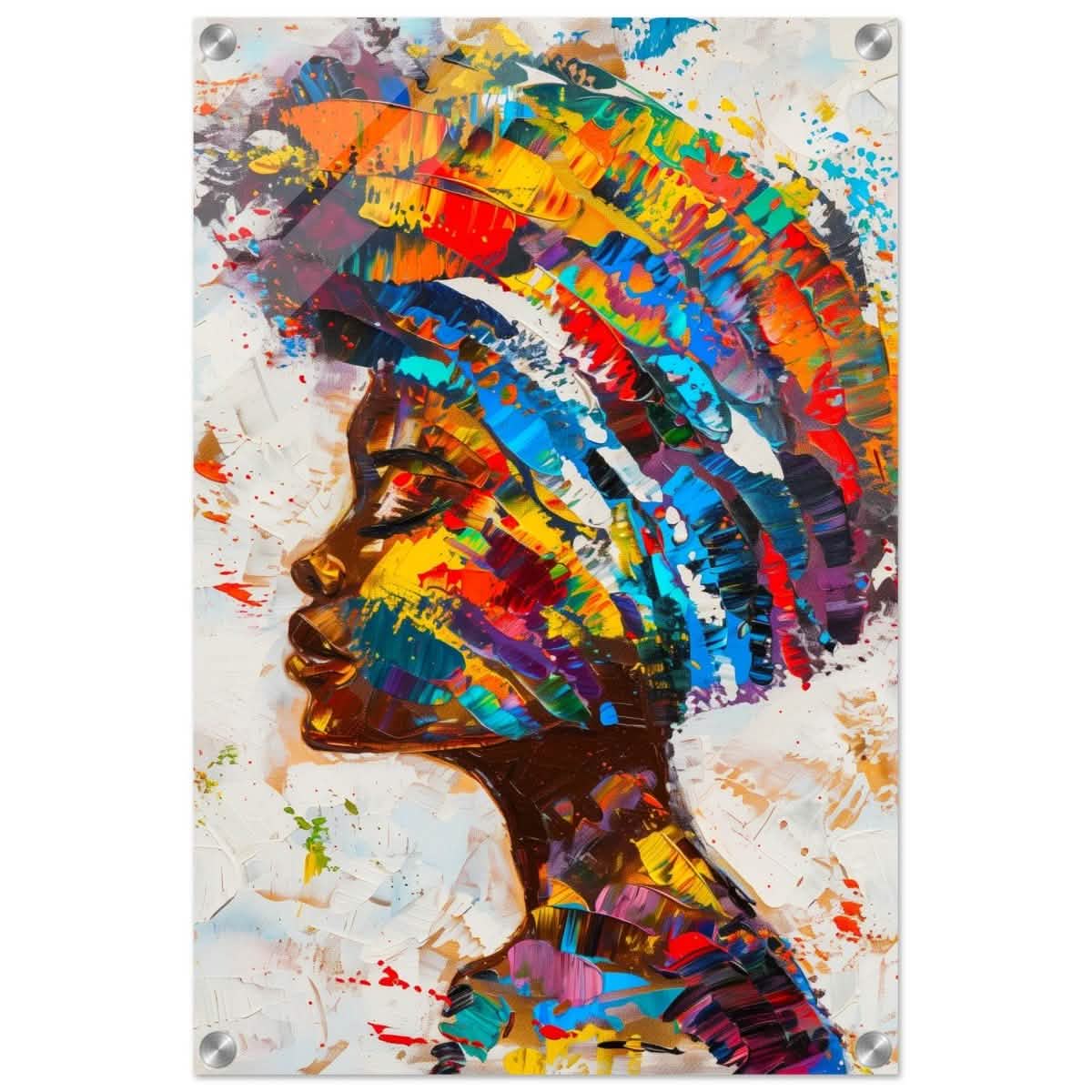 Da Vinci Wall art Print | Eclectic Expressions | African Theme | Contemporary art - Acrylic Print - 40x60 cm / 16x24″ -