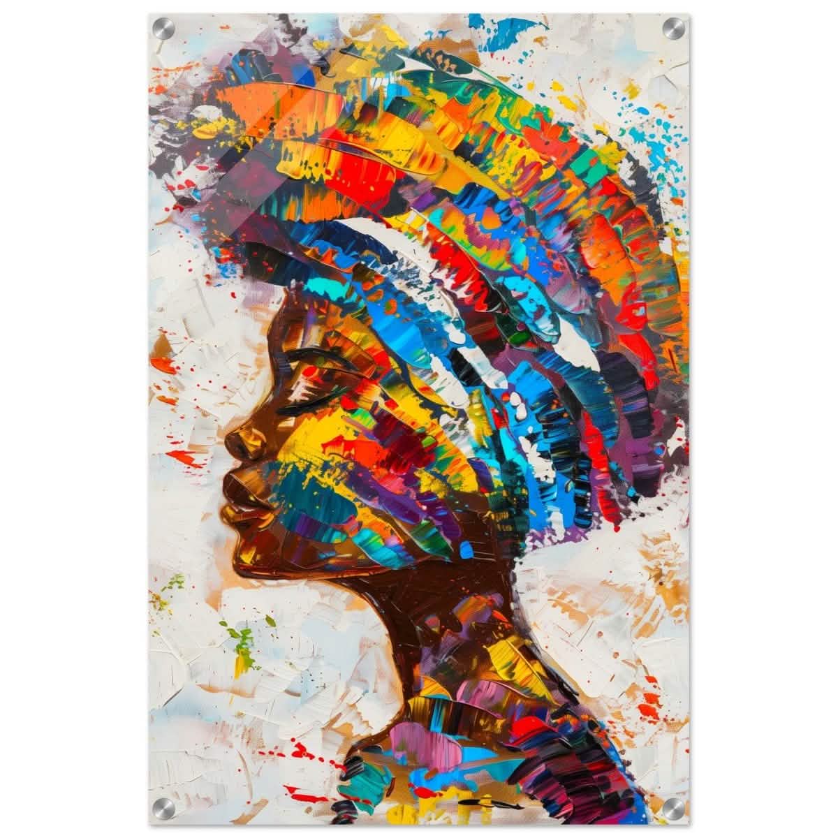 Da Vinci Wall art Print | Eclectic Expressions | African Theme | Contemporary art - Acrylic Print - 50x75 cm / 20x30″ -