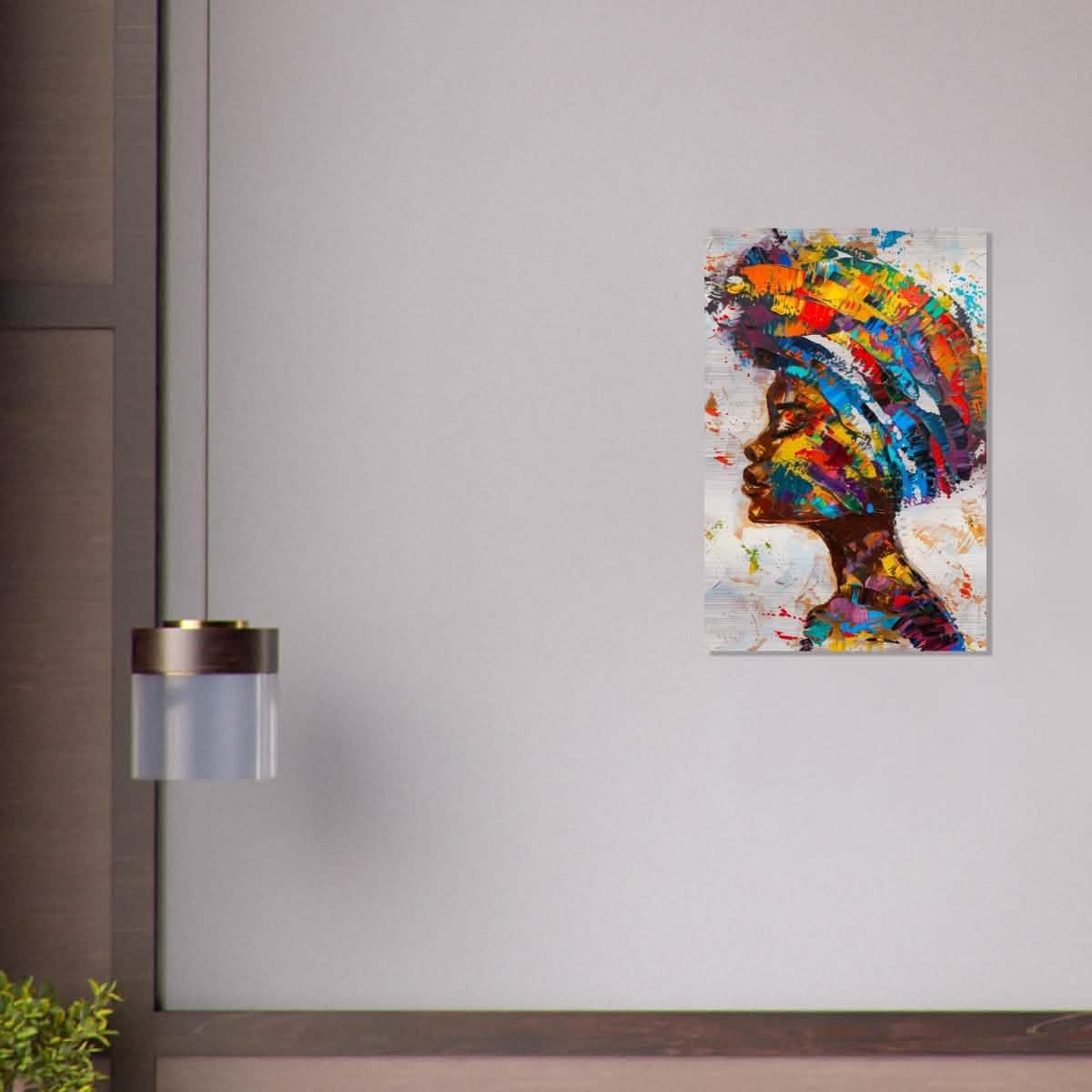 Da Vinci Wall art Print | Eclectic Expressions | African Theme | Contemporary art - Brushed Aluminum Print - 50x75 cm / 20x30″ -