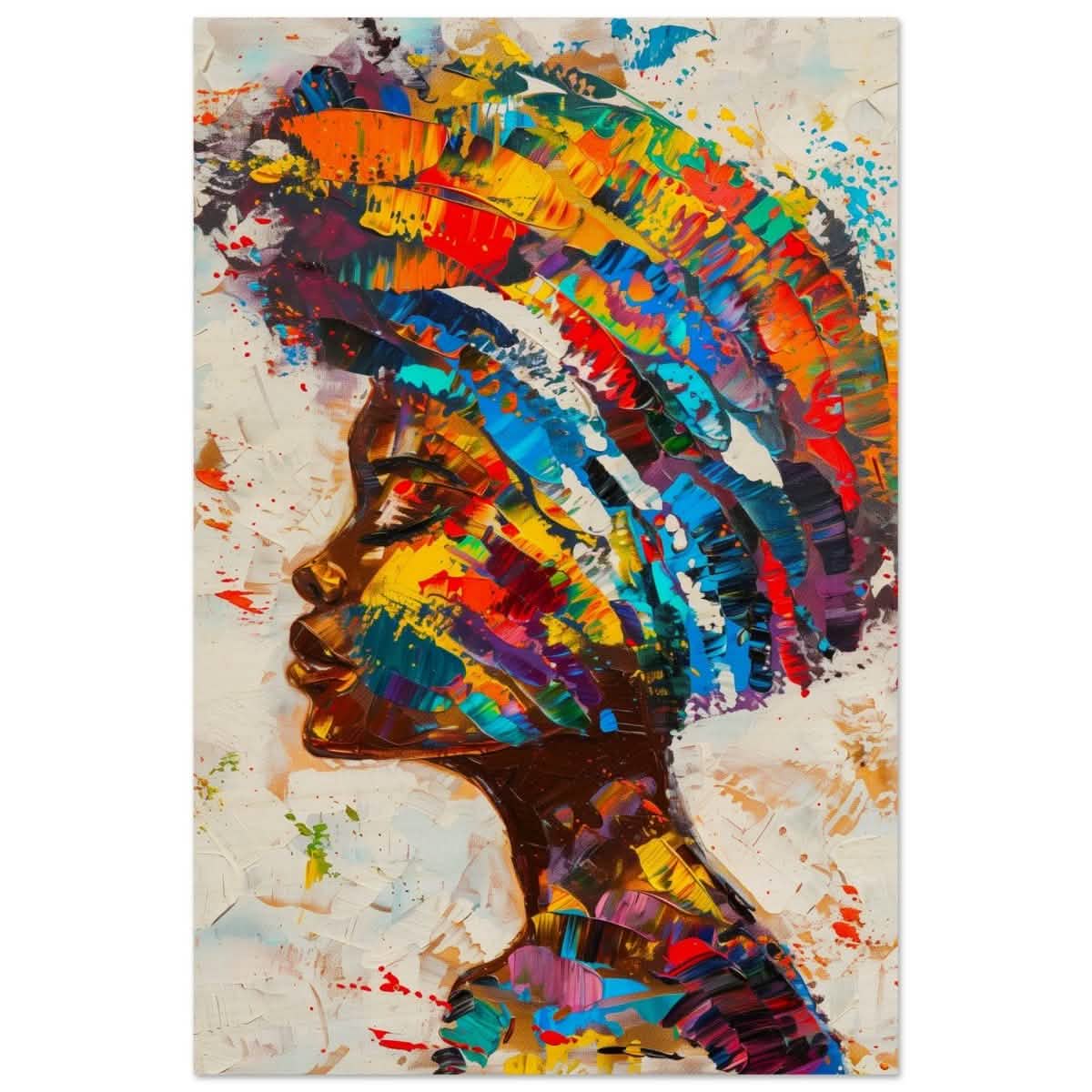 Da Vinci Wall art Print | Eclectic Expressions | African Theme | Contemporary art - Wood Prints - 40x60 cm / 16x24″ -