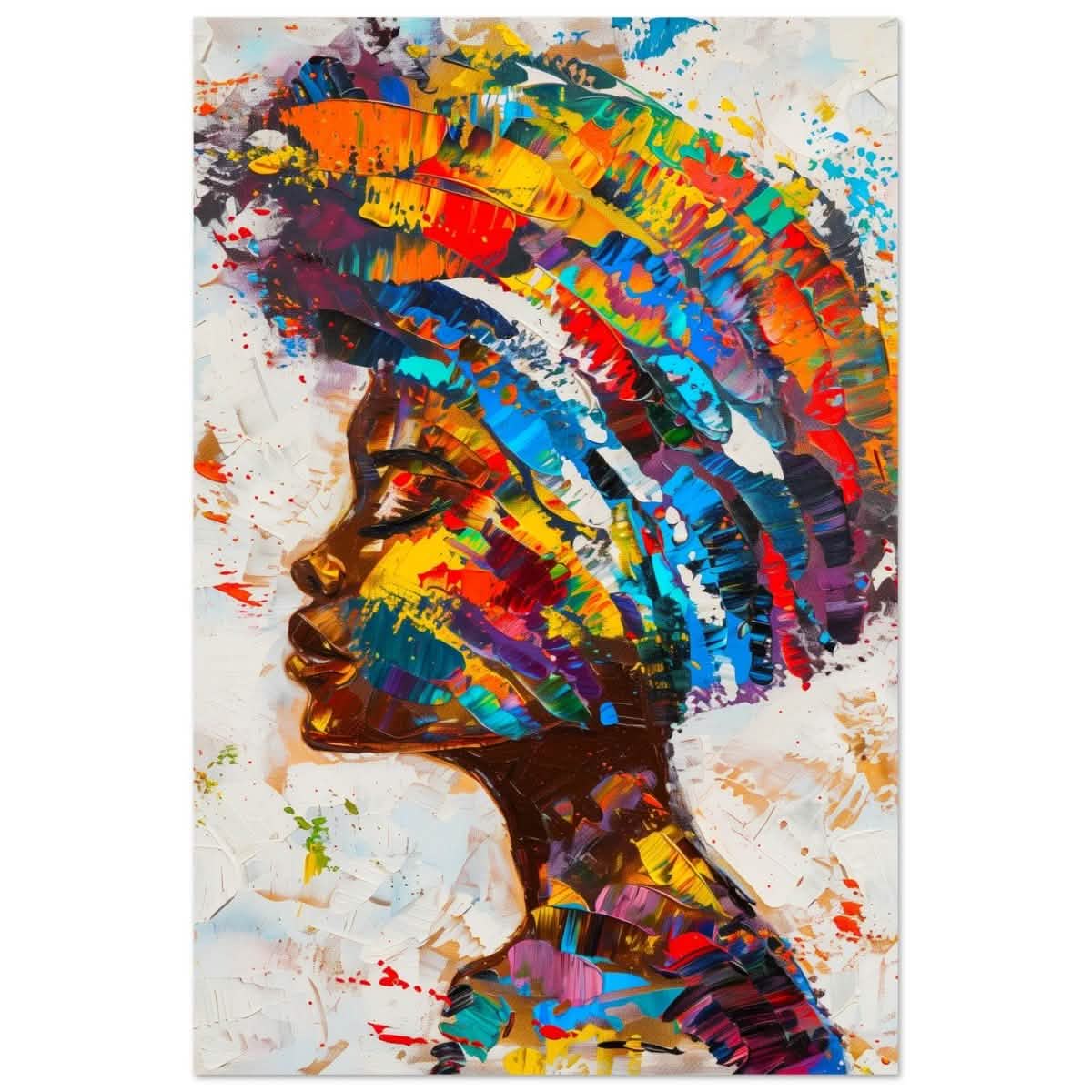 Da Vinci Wall art Print | Eclectic Expressions | African Theme | Contemporary art - Aluminum Print - 40x60 cm / 16x24″ -