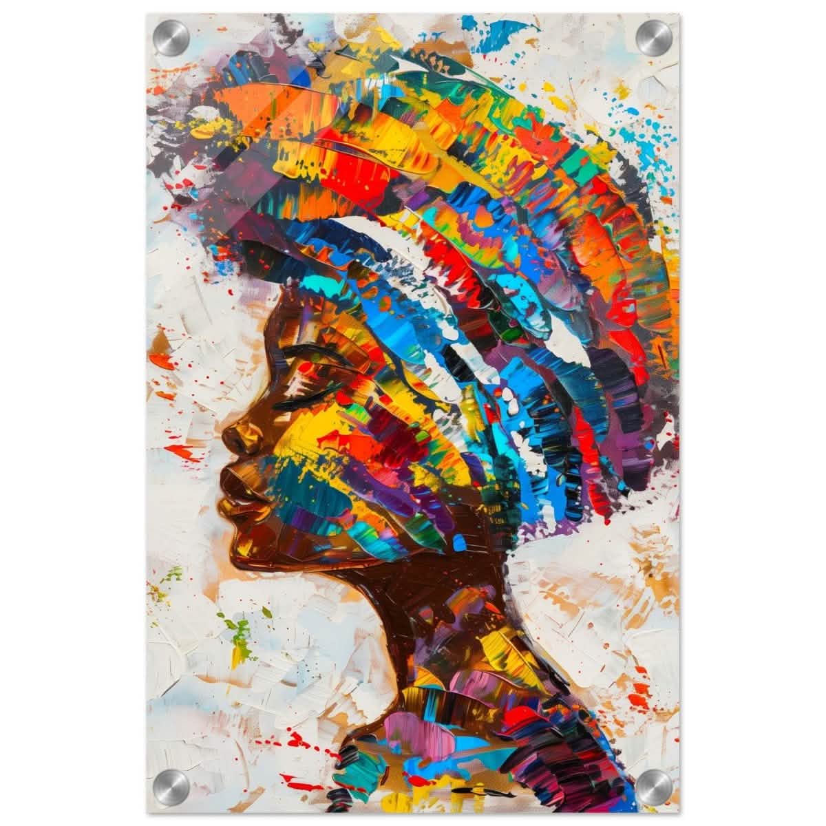 Da Vinci Wall art Print | Eclectic Expressions | African Theme | Contemporary art - Acrylic Print - 30x45 cm / 12x18″ -