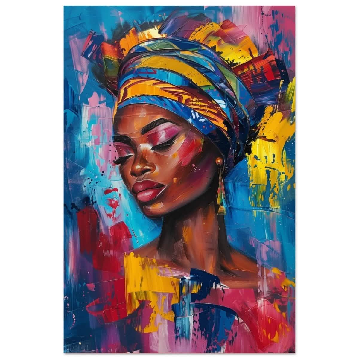 Da Vinci Wall art Print | Eclectic Expressions | African Theme - Aluminum Print - 60x90 cm / 24x36″ -