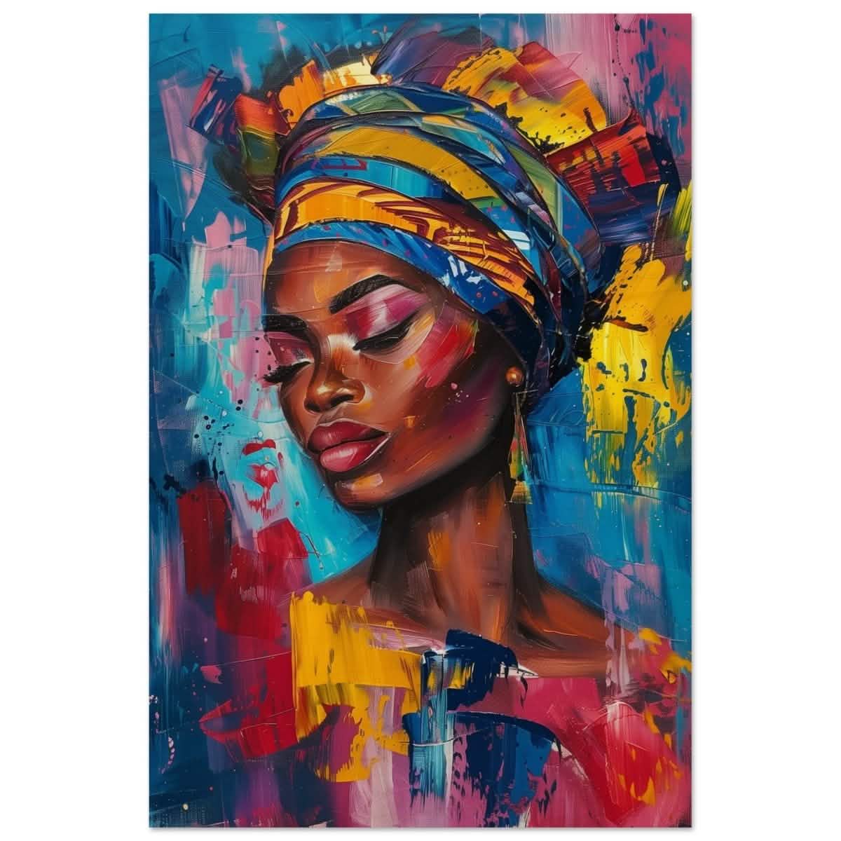 Da Vinci Wall art Print | Eclectic Expressions | African Theme - Wood Prints - 60x90 cm / 24x36″ -