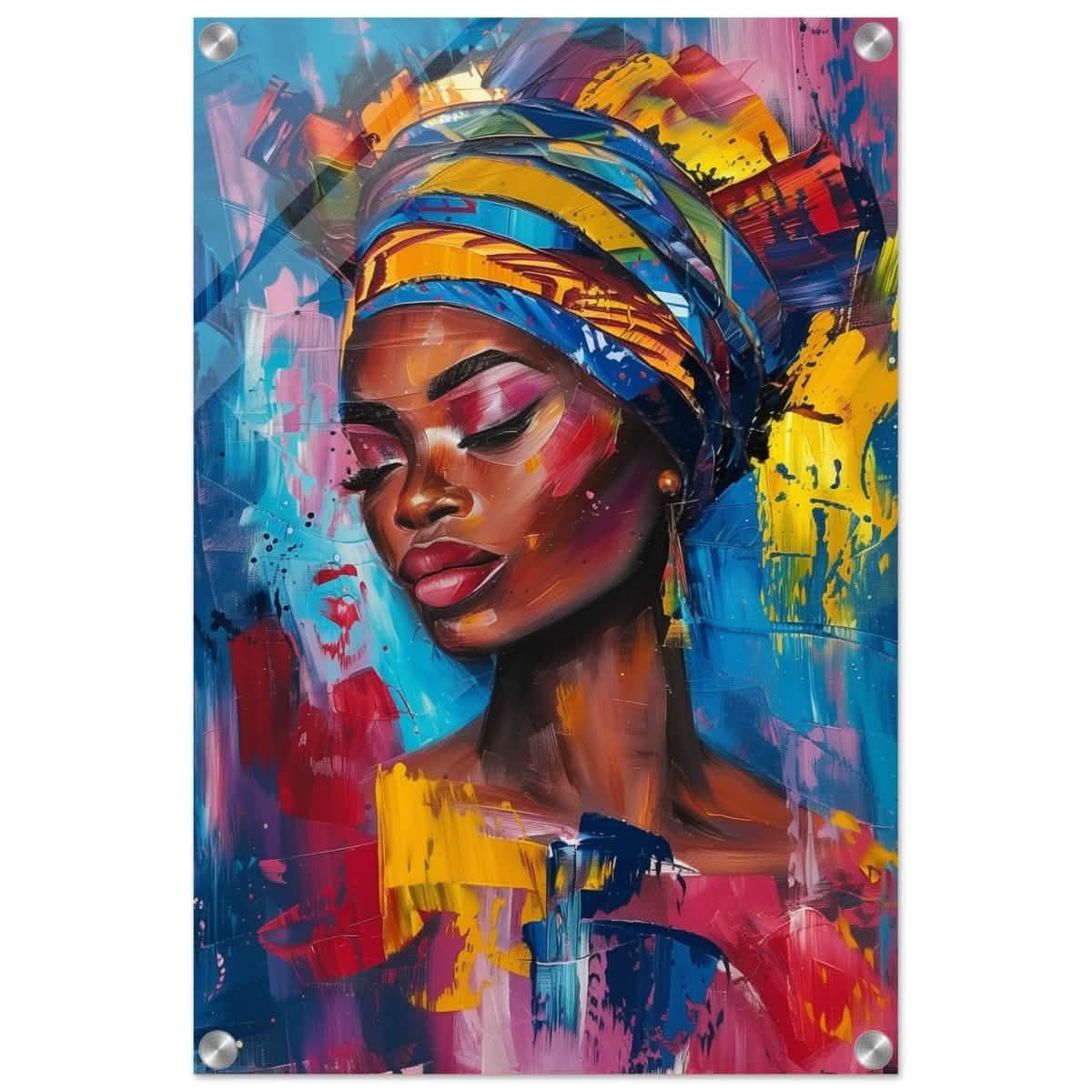 Da Vinci Wall art Print | Eclectic Expressions | African Theme - Acrylic Print - 40x60 cm / 16x24″ -