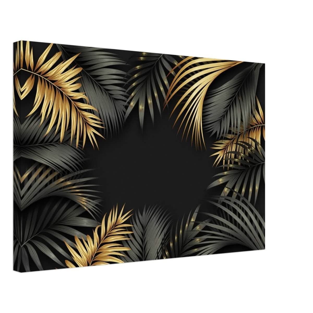 Da Vinci Wall art Print | Eclectic Expressions | Black and Gold Leaf - Canvas - 40x60 cm / 16x24″ -