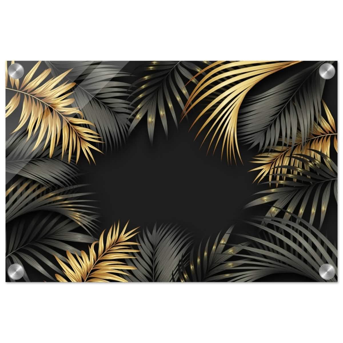 Da Vinci Wall art Print | Eclectic Expressions | Black and Gold Leaf - Acrylic Print - 30x45 cm / 12x18″ -