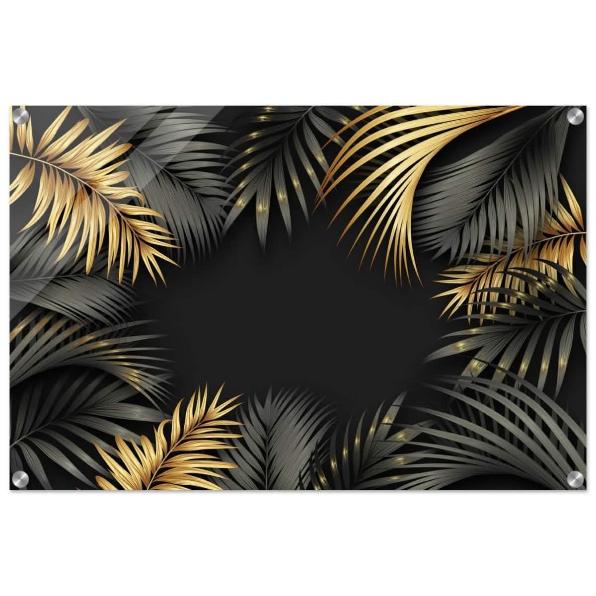 Da Vinci Wall art Print | Eclectic Expressions | Black and Gold Leaf - Acrylic Print - 50x75 cm / 20x30″ -