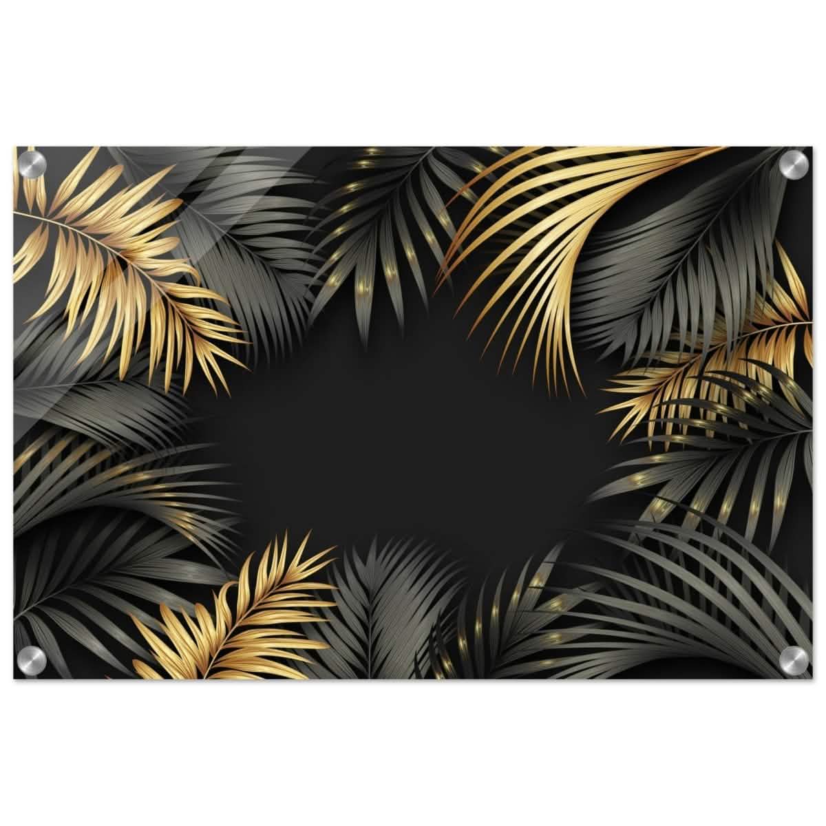 Da Vinci Wall art Print | Eclectic Expressions | Black and Gold Leaf - Acrylic Print - 40x60 cm / 16x24″ -