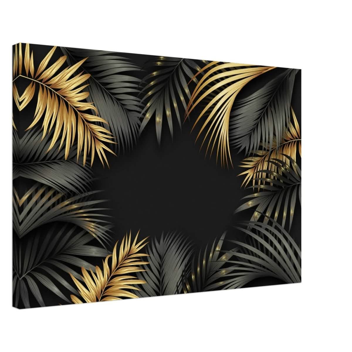 Da Vinci Wall art Print | Eclectic Expressions | Black and Gold Leaf - Canvas - 50x75 cm / 20x30″ -