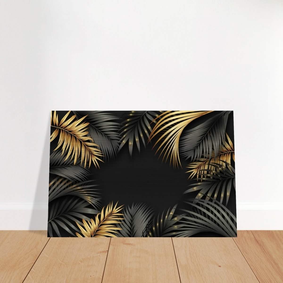 Da Vinci Wall art Print | Eclectic Expressions | Black and Gold Leaf - Brushed Aluminum Print - 40x60 cm / 16x24″ -