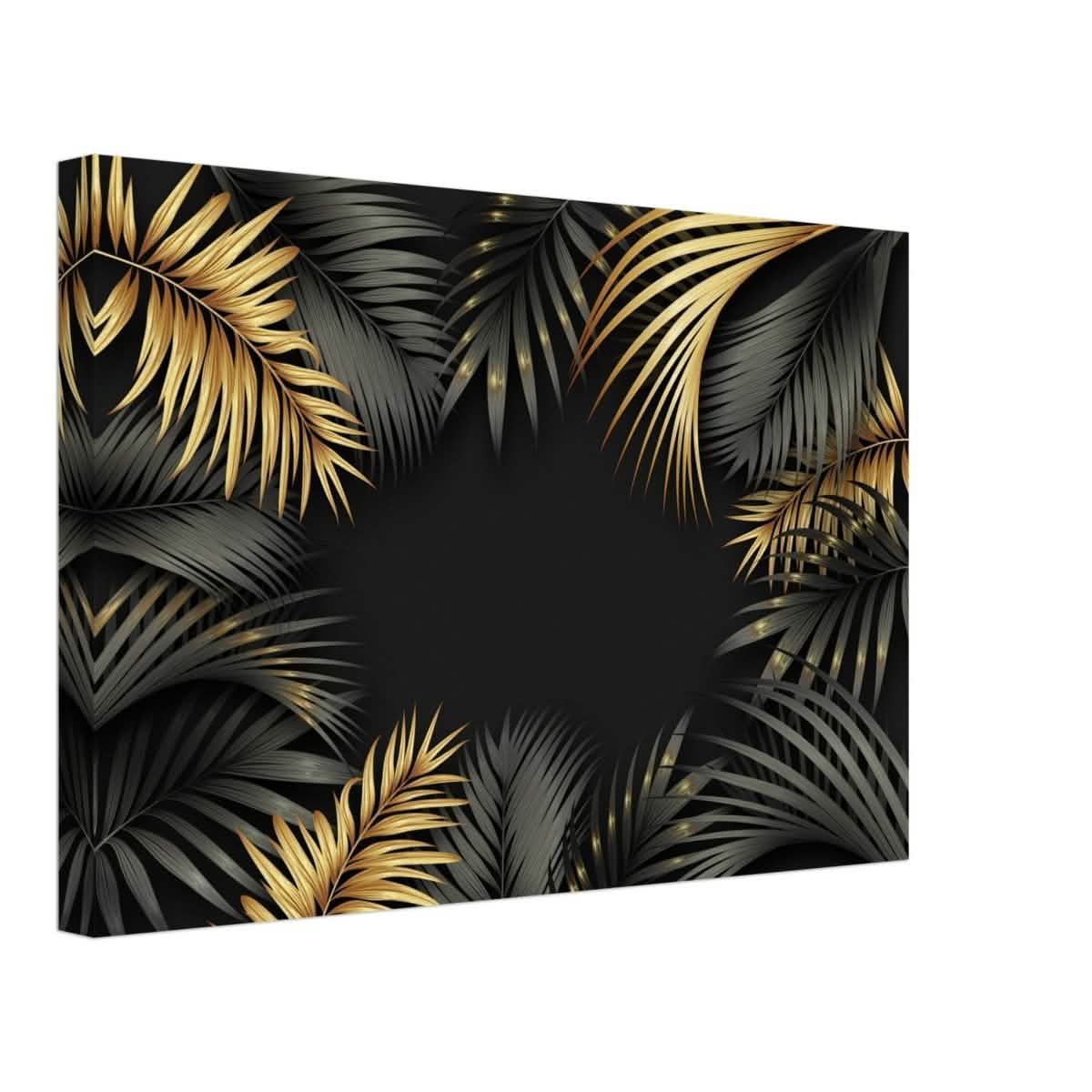 Da Vinci Wall art Print | Eclectic Expressions | Black and Gold Leaf - Canvas - 30x45 cm / 12x18″ -