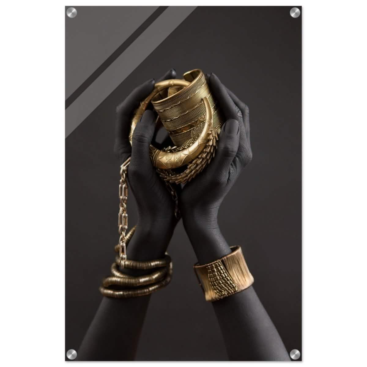 Da Vinci Wall art Print | Eclectic Expressions | Black Hands - Acrylic Print - 50x75 cm / 20x30″ -