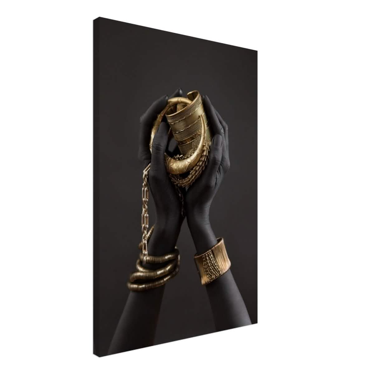 Da Vinci Wall art Print | Eclectic Expressions | Black Hands - Canvas - 50x75 cm / 20x30″ -