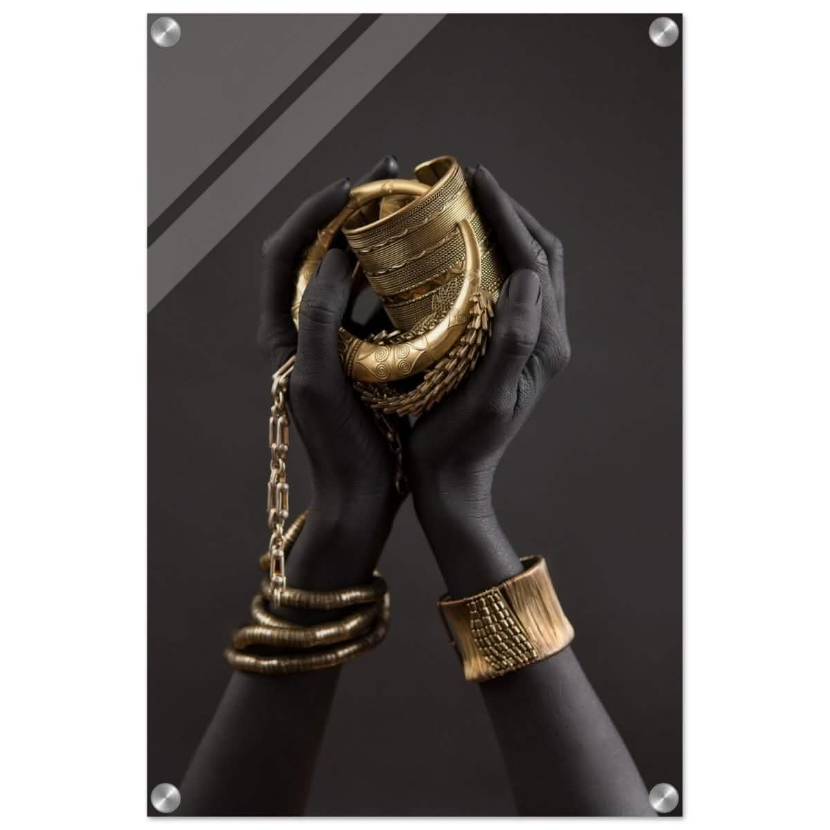 Da Vinci Wall art Print | Eclectic Expressions | Black Hands - Acrylic Print - 40x60 cm / 16x24″ -