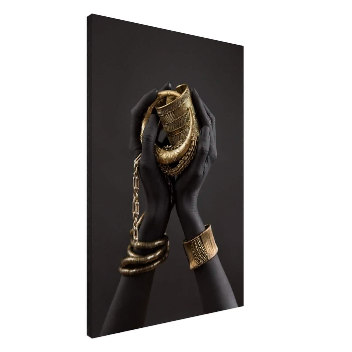 Da Vinci Wall art Print | Eclectic Expressions | Black Hands - Canvas - 60x90 cm / 24x36″ -