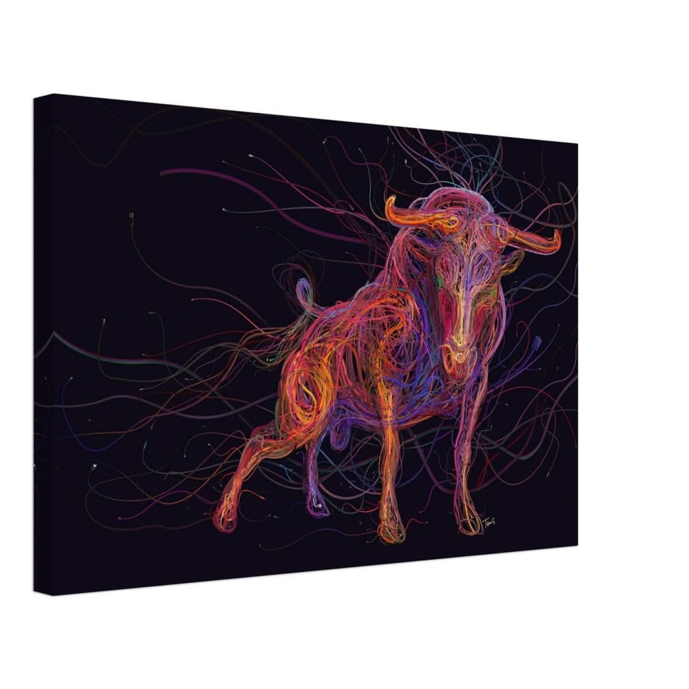 Da Vinci Wall art Print | Eclectic Expressions | Bull | Taurus Astrological Sign - Canvas - 40x60 cm / 16x24″ - Thick