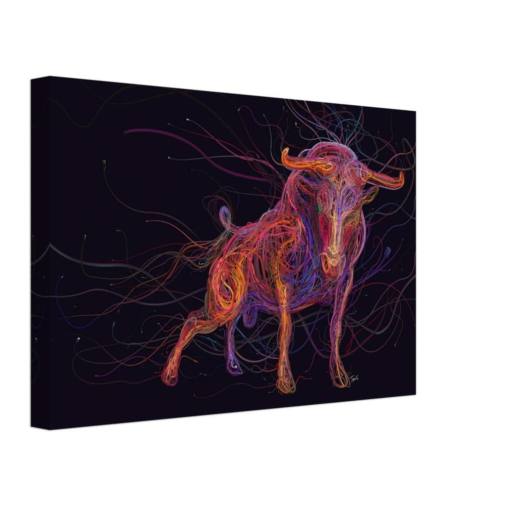 Da Vinci Wall art Print | Eclectic Expressions | Bull | Taurus Astrological Sign - Canvas - 30x45 cm / 12x18″ - Thick