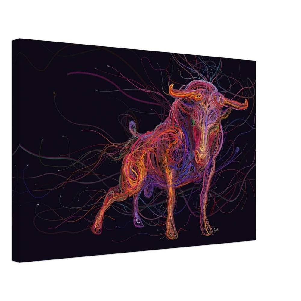Da Vinci Wall art Print | Eclectic Expressions | Bull | Taurus Astrological Sign - Canvas - 50x75 cm / 20x30″ - Thick