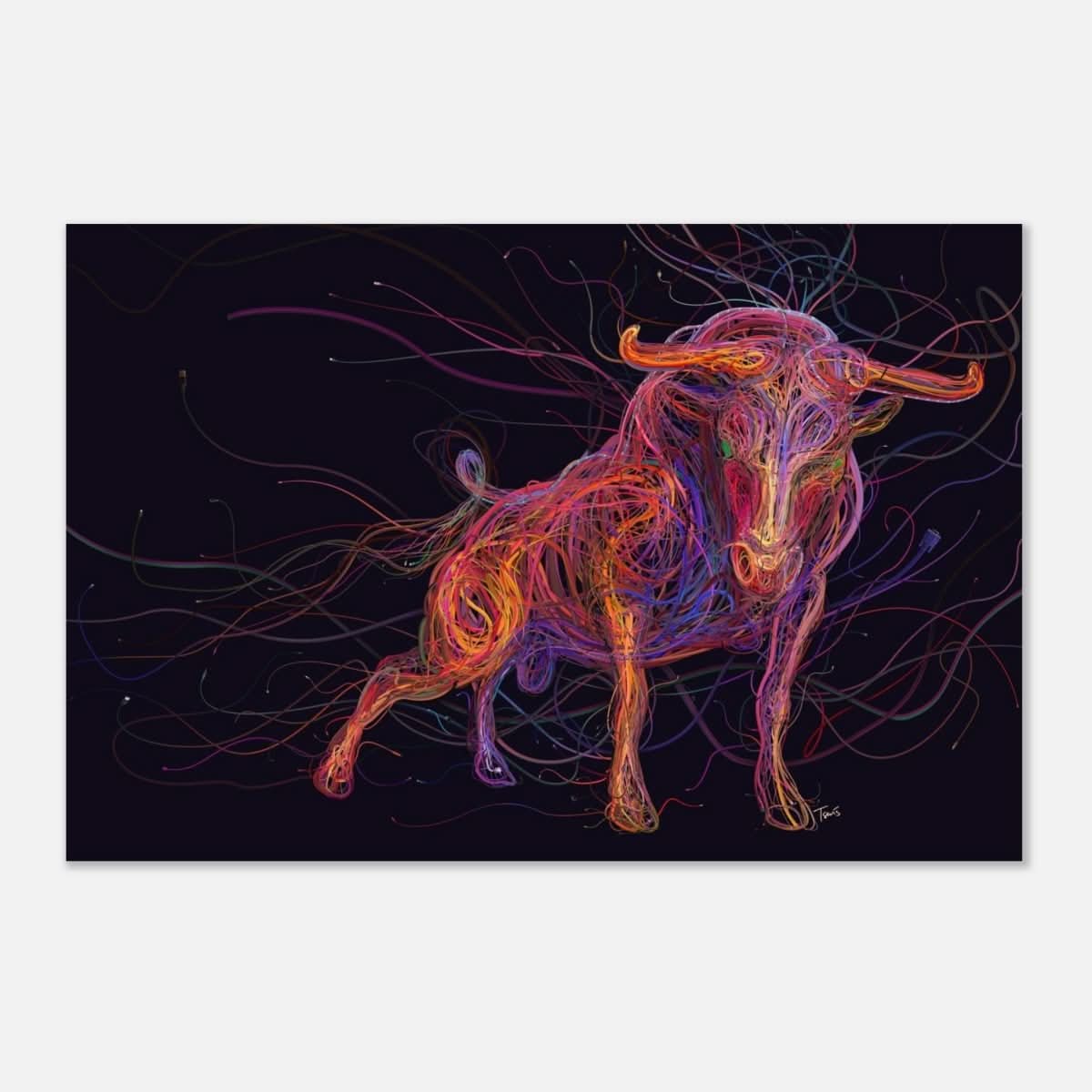 Da Vinci Wall art Print | Eclectic Expressions | Bull | Taurus Astrological Sign - Aluminum Print - 30x45 cm / 12x18″ -