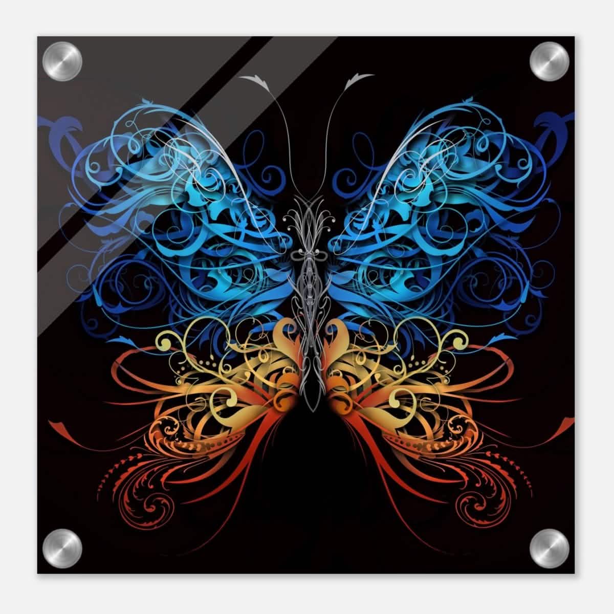 Da Vinci Wall art Print | Eclectic Expressions | Butterfly - Acrylic Print - 30x30 cm / 12x12″ -