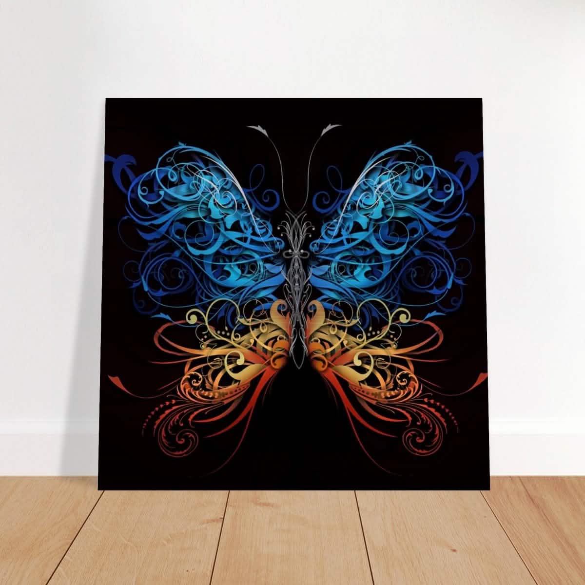 Da Vinci Wall art Print | Eclectic Expressions | Butterfly - Brushed Aluminum Print - 60x60 cm / 24x24″ -