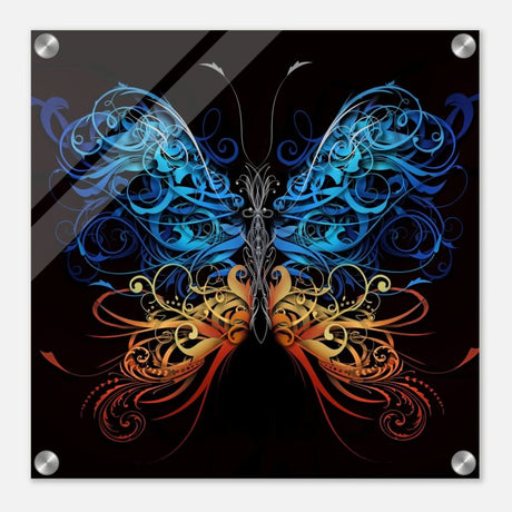 Da Vinci Wall art Print | Eclectic Expressions | Butterfly - Acrylic Print - 40x40 cm / 16x16″ -